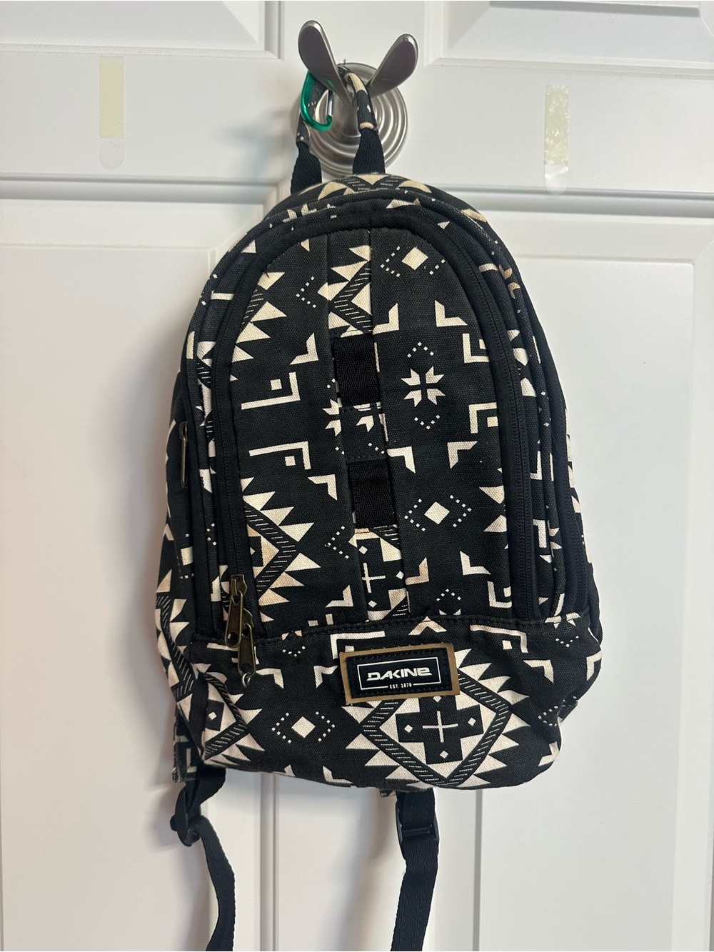Dakine Black & White Geometric Mini Backpack